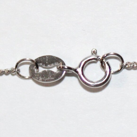 Sterling Silver Cubic Zirconia Key Necklace - Picture 4 of 6